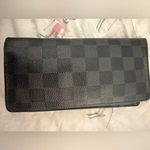 Louis Vuitton Black Checkered Wallet